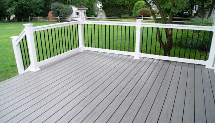 A deck railing and cover system in Fort Collins, providing safety and privacy for the outdoor space while adding a touch of elegance and style